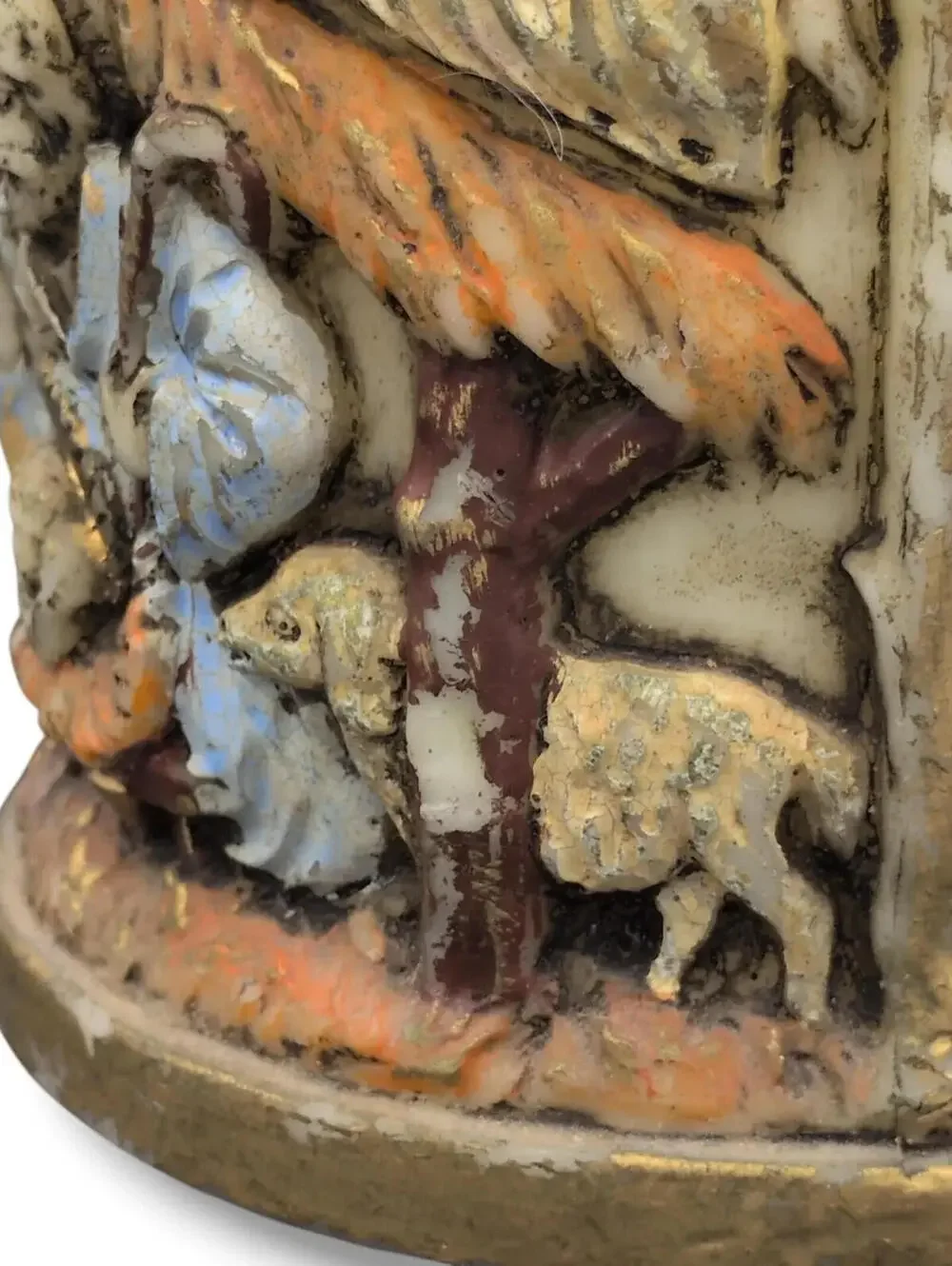 Lenox Candles Nativity Scene Pillar Candle‎ Single Wick Beige Japan Christmas 5